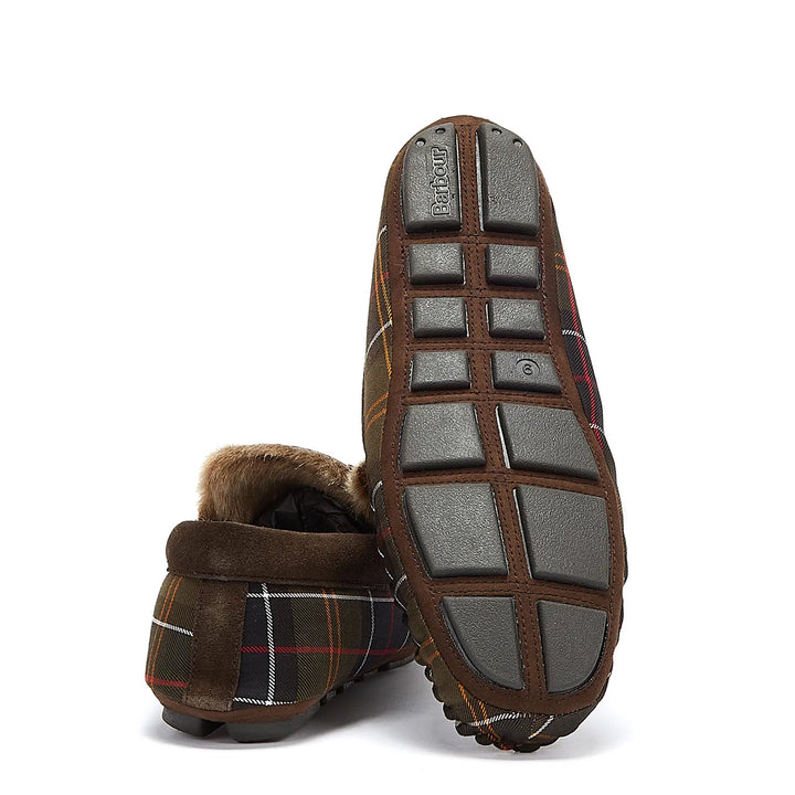 Barbour Monty Slippers Recycled Classic Tartan Yards Store