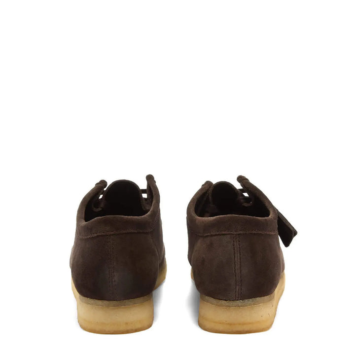 Clarks Originals Wallabee Shoes Dark Brown Suede | Yards Store
