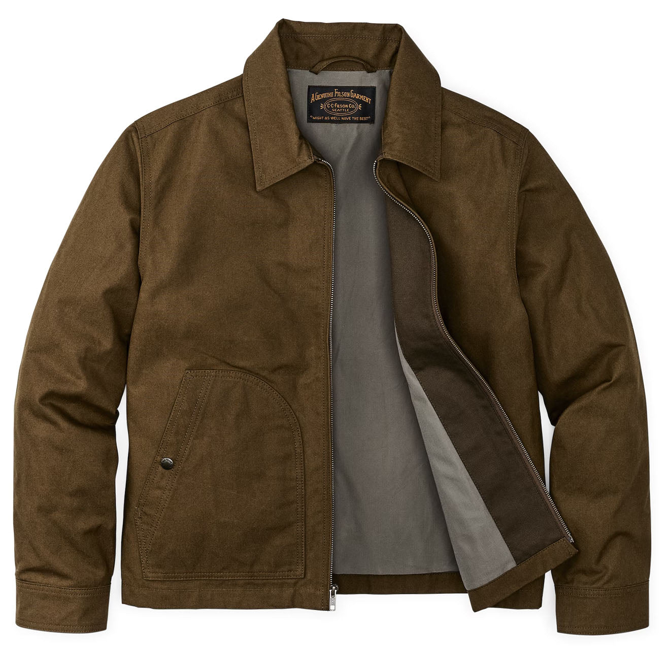 Filson Ranger Crewman Jacket Olive Drab | Yards Store Menswear