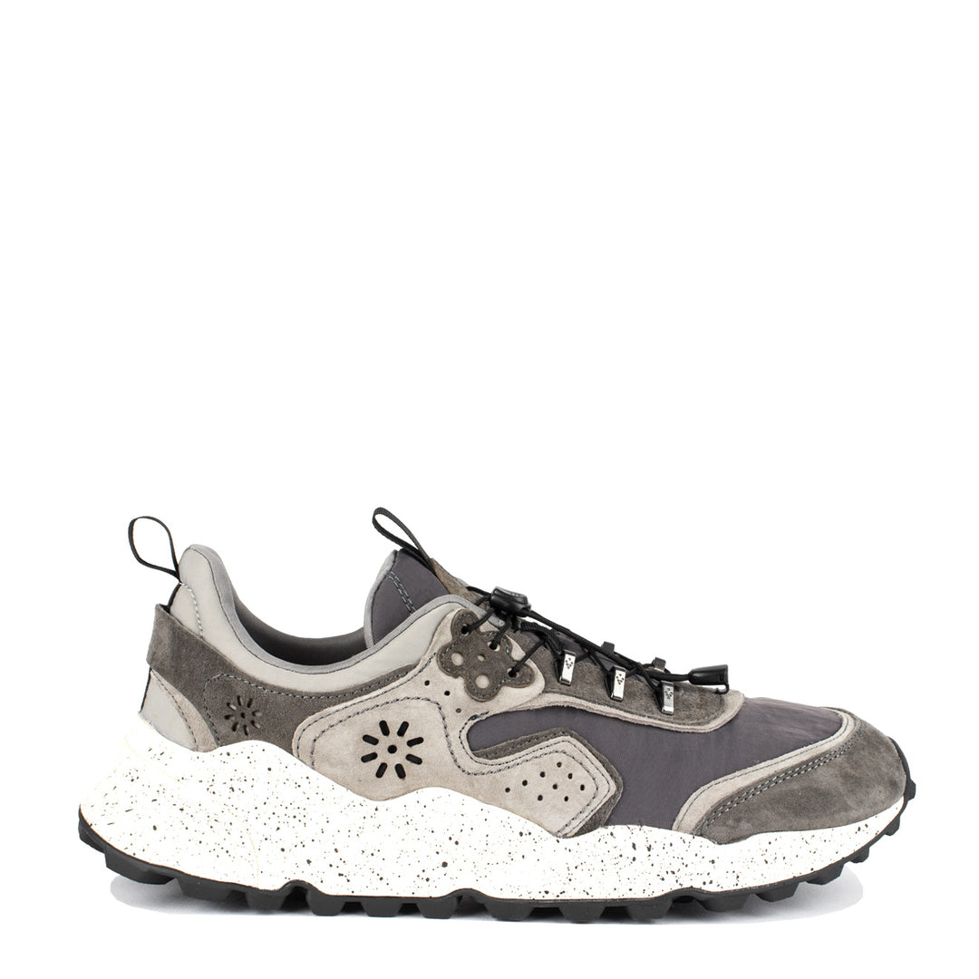 Flower Mountain Kotetsu Man Suede/Mesh Sneaker - Beige/Grey