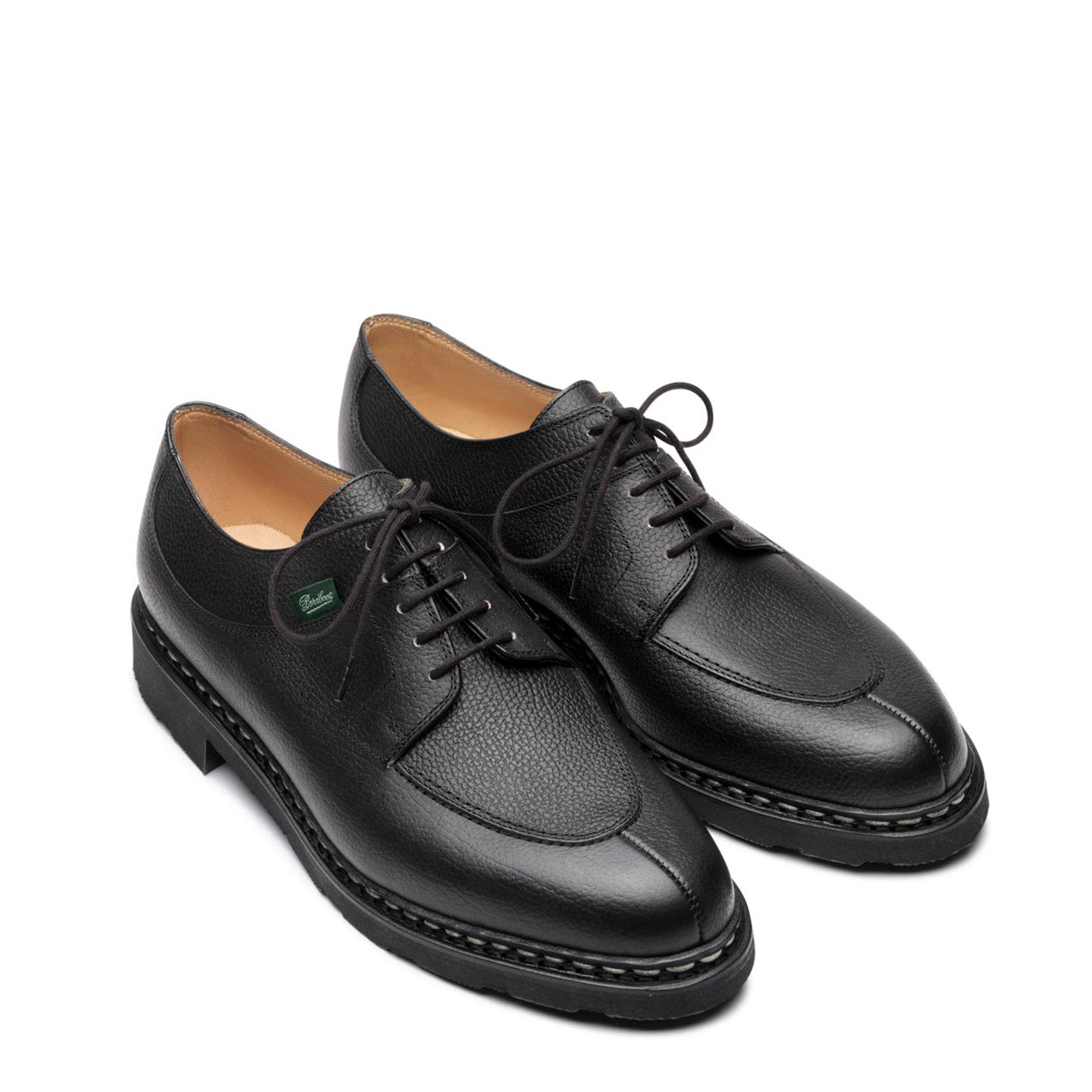 Paraboot Avignon Shoe Grained Black Leather | Yards Store Paraboot Avignon Shoe Grained Black Leather | Yards Store