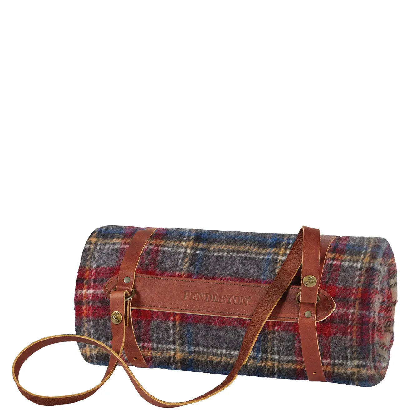 Pendleton Motor Robe with Leather Carrier Mr Charcoal Stewart | Yards Store