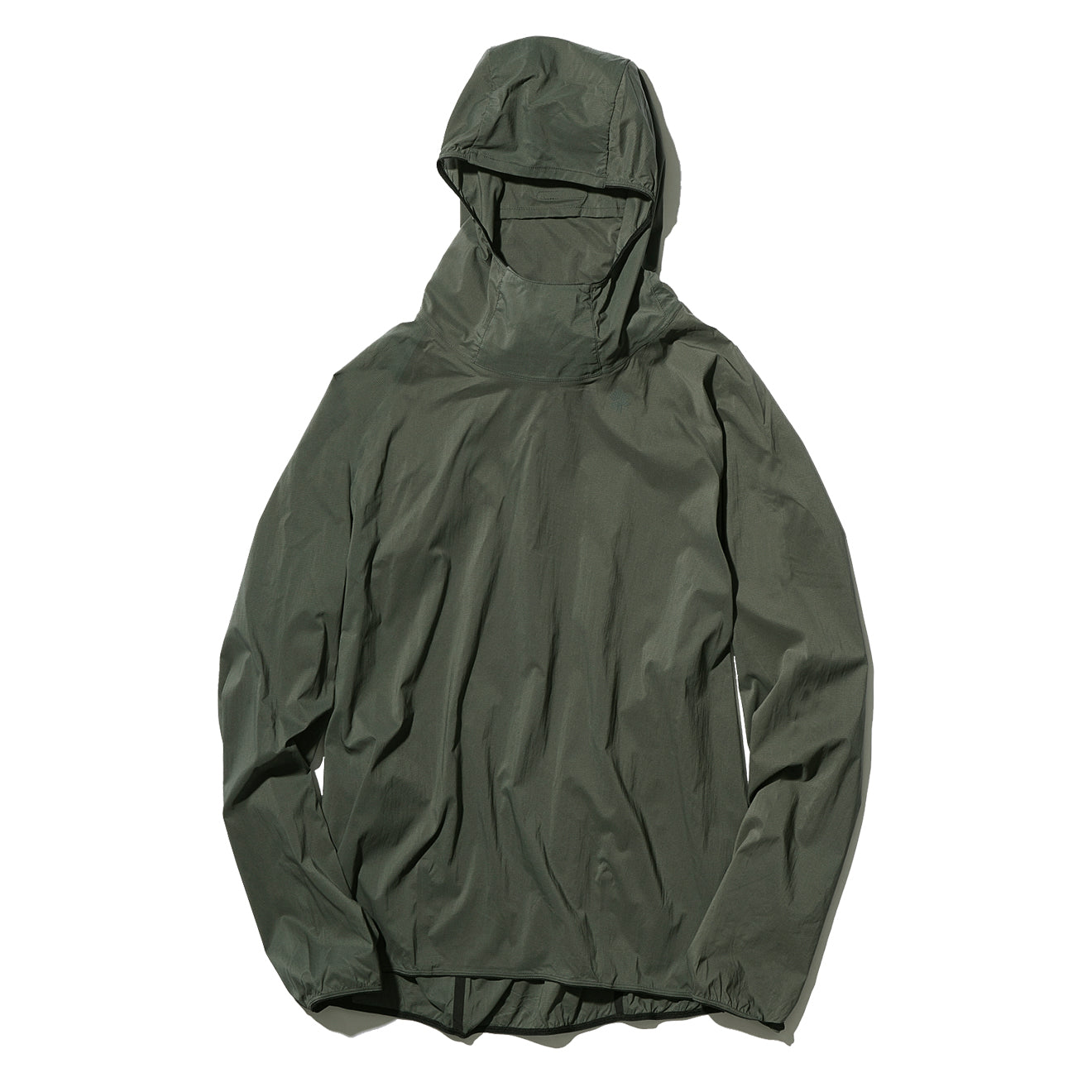 Goldwin Pullover Floating Wind Shell Hoodie Olive Drab | Yards Store
