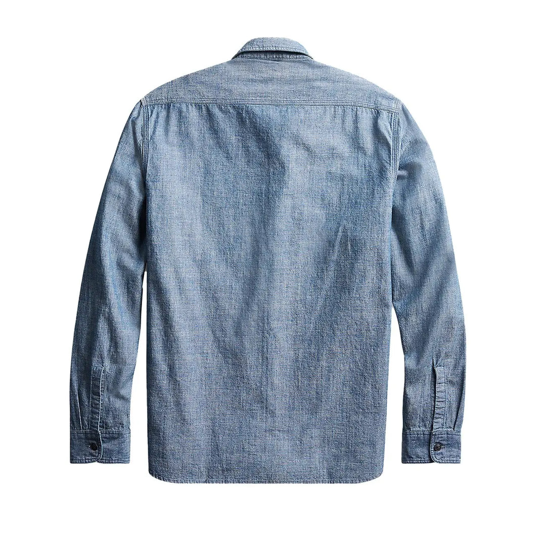 RRL by Ralph Lauren Cameron Workshirt Chambray L/S Rinse RRL by Ralph Lauren Cameron Workshirt Chambray L/S Rinse