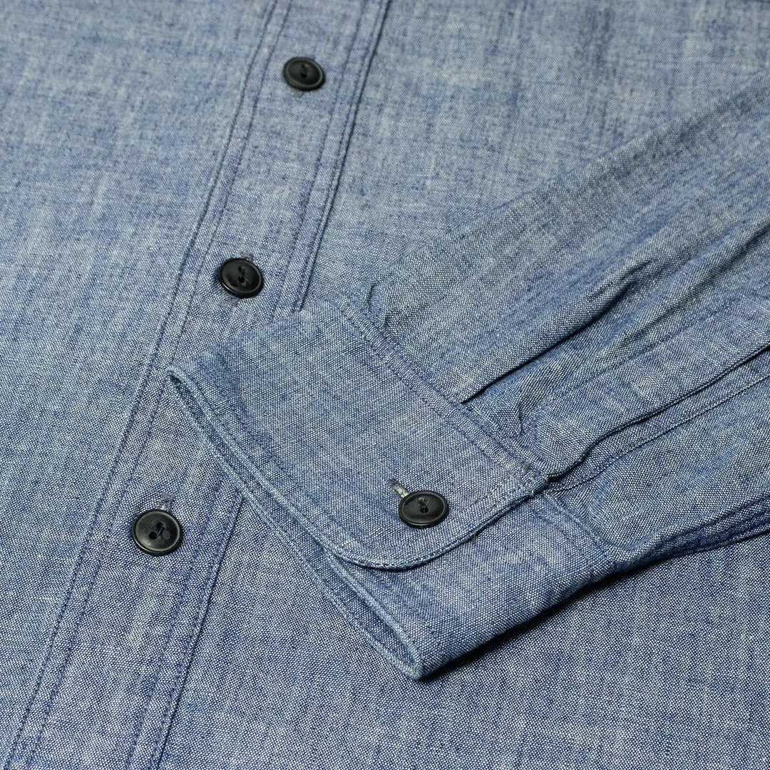 RRL by Ralph Lauren Cameron Workshirt Chambray L/S Rinse | Yards Store
