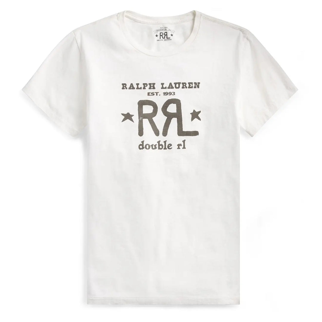 RRL by Ralph Lauren Graphic Logo T-Shirt Paper White | Yards Store