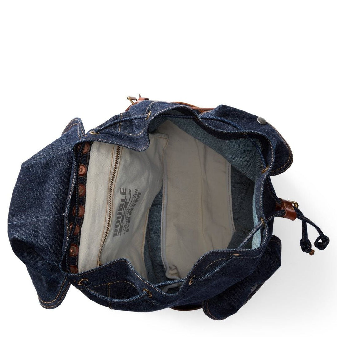 NWT RRL Ralph Lauren Double RRL Mini Denim Indigo Rucksack RRL by Ralph Lauren Denim Rucksack True Indigo | Yards Store main image 4