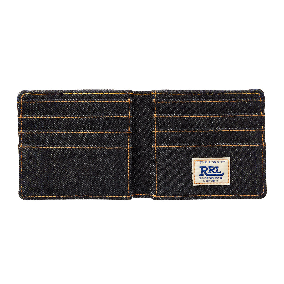 RRL by Ralph Lauren Denim Billfold Wallet Indigo | Yards Store
